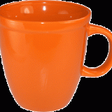 Mocha Mug, California Orange - Vitrified - 17 Oz.