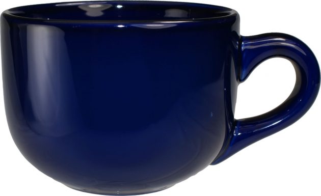 Latte Cup - Cobalt Blue-Vitrified - 16 Oz