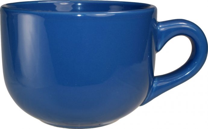 Latte Cup - Light Blue-Vitrified - 16 Oz