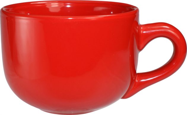 Latte Cup - Stanford Red-Vitrified - 16 Oz