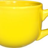Latte Cup - Yellow-Vitrified - 16 Oz
