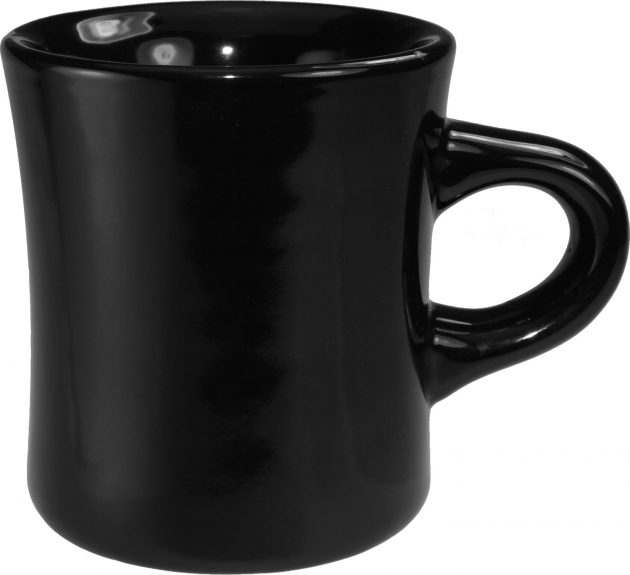 Diner Mug - Black - Vitrified - 10 Oz