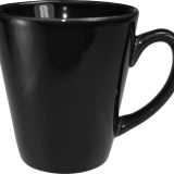 Funnel Cup, Black - Vitrified - 12 Oz
