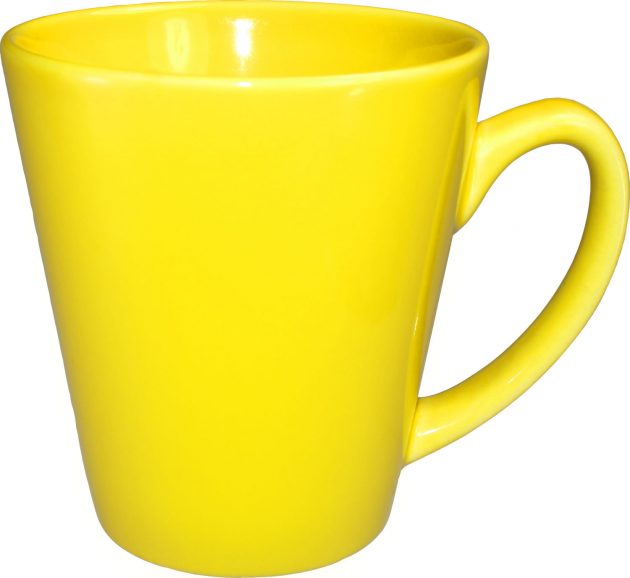 Funnel Cup, Yellow - Vitrified - 12 Oz