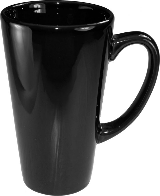 Funnel Cup, Black - Vitrified - 16 Oz.