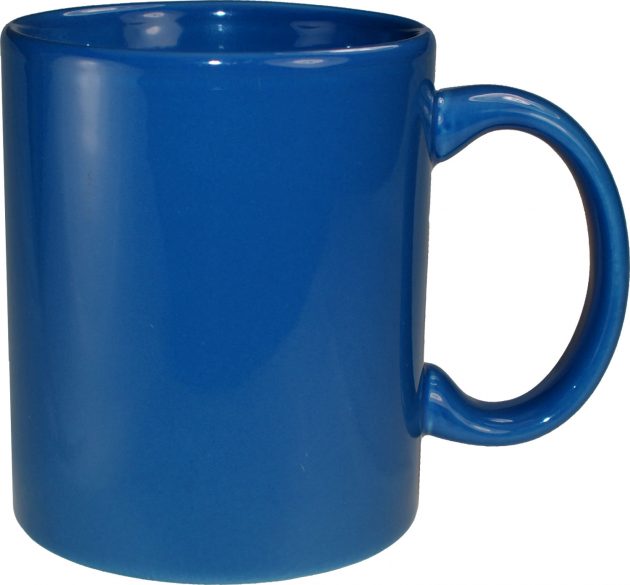 C - Handle Mug, Light Blue-Vitrified - 11 Oz
