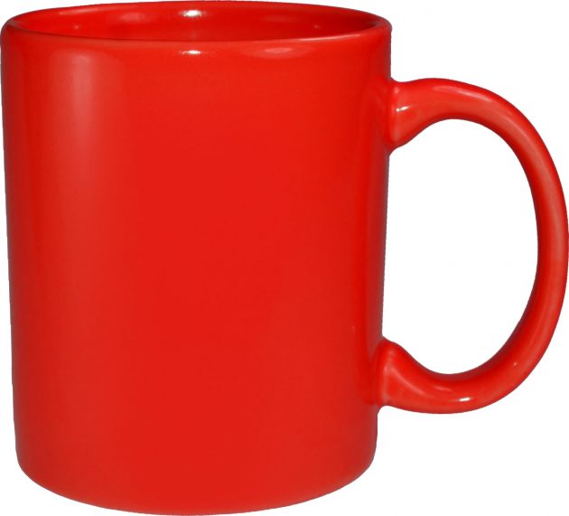 C - Handle Mug, Stanford Red-Vitrified - 11 Oz