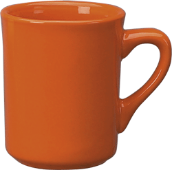 Toledo Mug, Tangerine - Vitrified - 8.5 Oz
