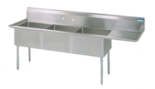 THREE (3) COMPARTMENT SINK