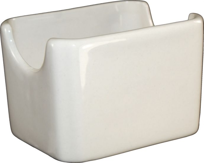 Sugar Packet Holder - American White 2 3/8" H