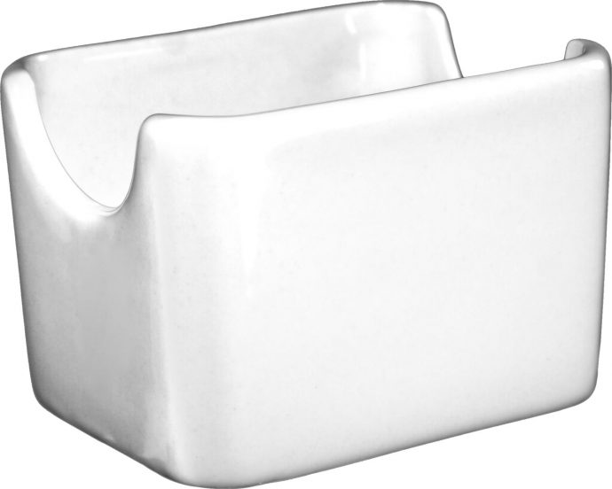 Sugar Packet Holder - European White 2 3/8" H