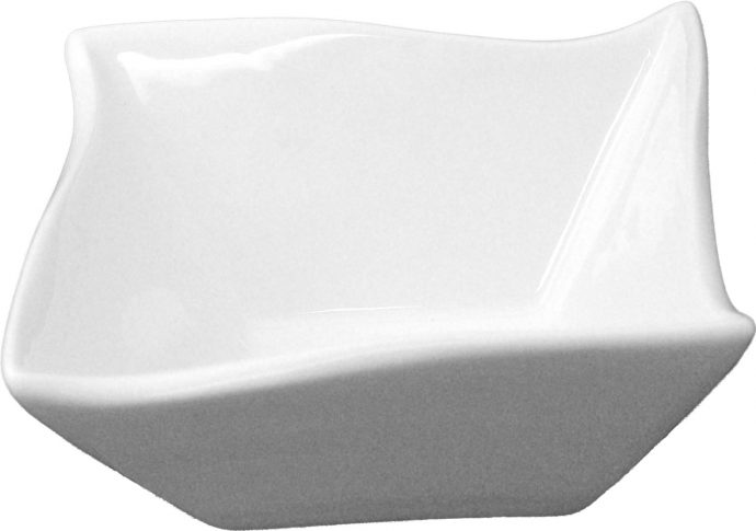 Wave Fruit Dish, 11 oz. - Porcelain White 4 3/4"