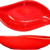 Leaf Fruit Dish, 2.5 oz. - Crimson Red 5 1/8" x 3"