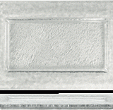 Rectangular Plate, 12" x 8", Clear Glass