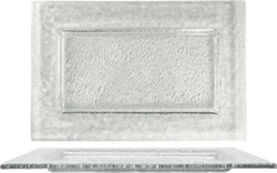 Rectangular Plate, 12" x 8", Clear Glass