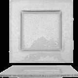 Square Dish, 8", Clear Glass