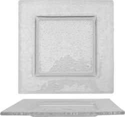 Square Dish, 9 3/4", Clear Glass