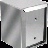 Napkin Dispenser Half In Stainless - 5 3/8"