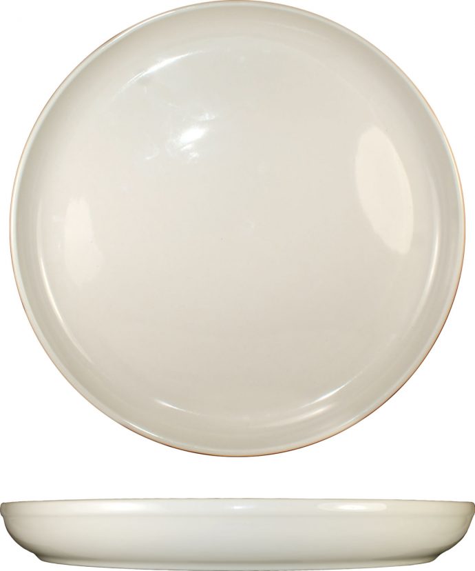 13 1/2" Round Pizza Plate - American White 13 1/2"