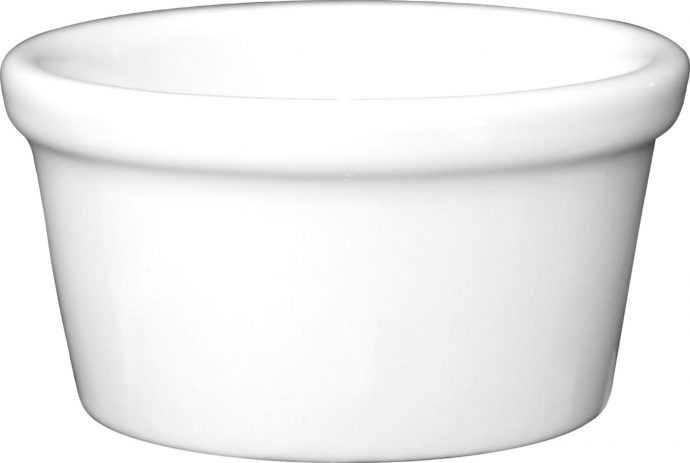 RAM-25-EW,  2 1/2 Oz. European White Ramekin 1.5"X3"X2.25"