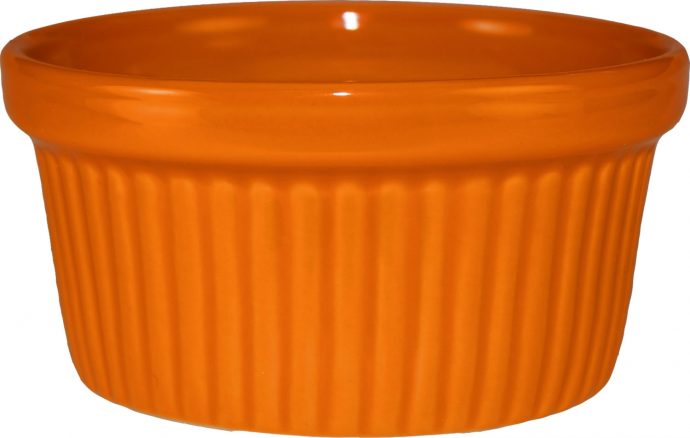 RAMF-3-O,  3 Oz Fluted Orange Ramekin 3 Oz