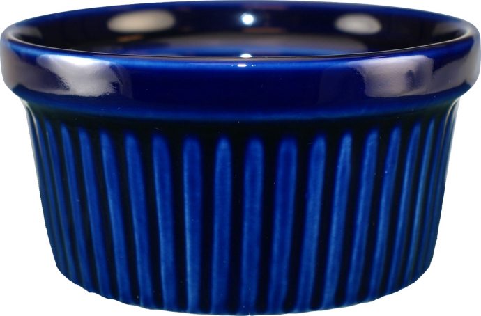 RAMF-4-CB,  4 Oz Fluted Cobalt Ramekin 4 Oz