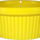 RAMF-4-Y,  4 Oz Fluted Yellow Ramekin 4 Oz