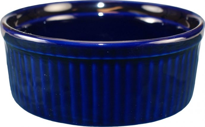 RAMF-8-CB,  6 Oz Fluted Cobalt Blue Ramekin 6 Oz