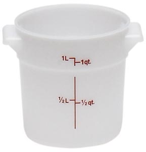 Poly Round Container, 1 qt.