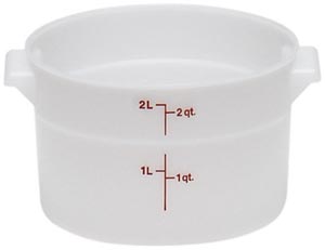 Poly Round Container, 2 qt.