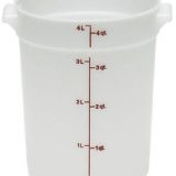Poly Round Container, 4 qt.