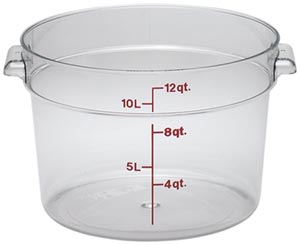 Camwear Round Container, 12 qt.