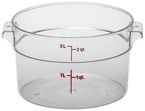 Camwear Round Container, 2 qt.