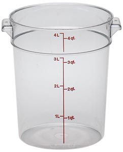 Camwear Round Container, 4 qt.