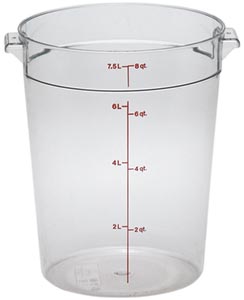 Camwear Round Container, 8 qt.