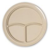 Melamine 3-Compartment Plate