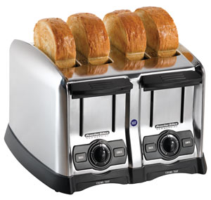 Wide-Slot Commerical Toaster, 4-Slot, 120v