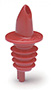 Economy Plastic Pourer, No Collar - Sparkle Red