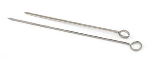 Oval Stainless Skewer, 10"