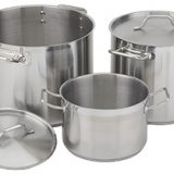 NSF Stainless Steel Stock Pot with Lid, 16 qt