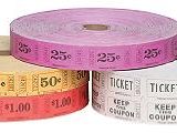 Raffle Ticket, 2-Part Purple
