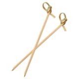 Bamboo Flower Knot Pick 4.75" (50 ea/bag, 20 bag/bx)