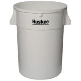 44 Gallon Round Can White (16 ea/pallet) NSF STD 21 & 2, FDA & USDA Approved