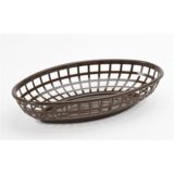 Oval Food Basket Brown (654) (3 dz/cs) NSF