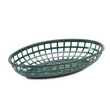 Oval Food Basket Green (654) (3 dz/cs) NSF