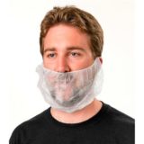 Beard Restraints Non-Woven for average beard (100ea/bag, 10bag/cs)
