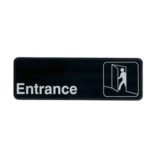 Sign 3 x 9, Entrance (12 ea/bx 12 bx/cs)