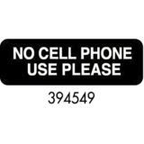 Sign 3 x 9, No Cell Phone Use, Please (12ea/bx 12bx/cs)