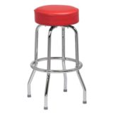 Stool 1 Ring No Back Red  (4 ea/cs)