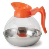 Decanter 64 oz Plastic S/S Orange Handle (1 ea/bx, 12 bx/cs)